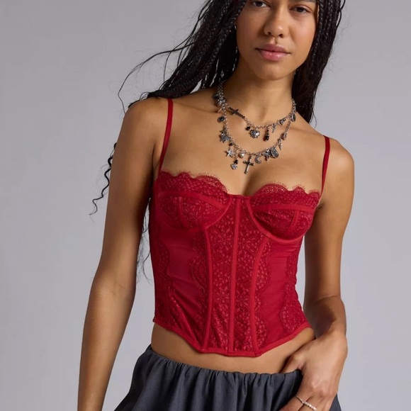 Out From Under Modern Love Corset small red - Picture 5 of 5